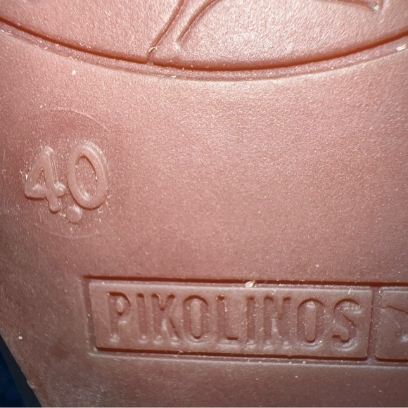 Pikolinos Romana Heels Womens Sz. US 9.5 EU 40 Woven Closed Toe Shoes. EUC - Picture 11 of 11